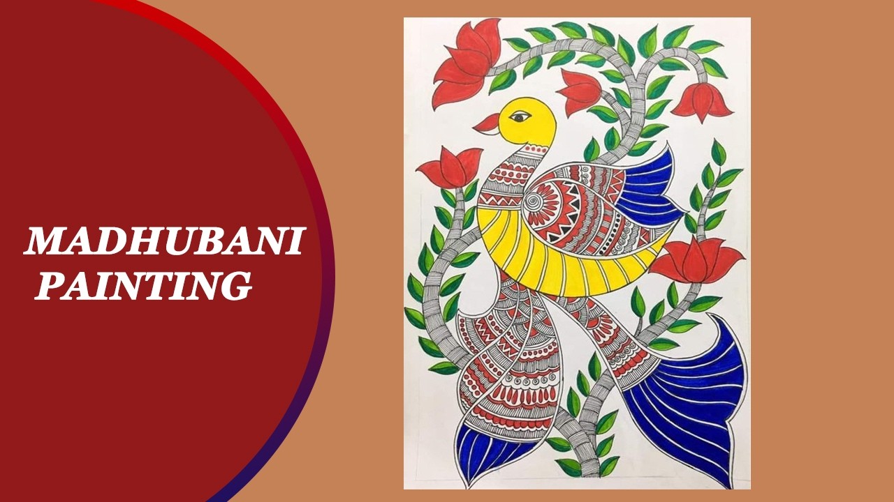 Madhubani painting l #acrylicpainting #diy #fashion #fabricpainting  l Fashion And Passion