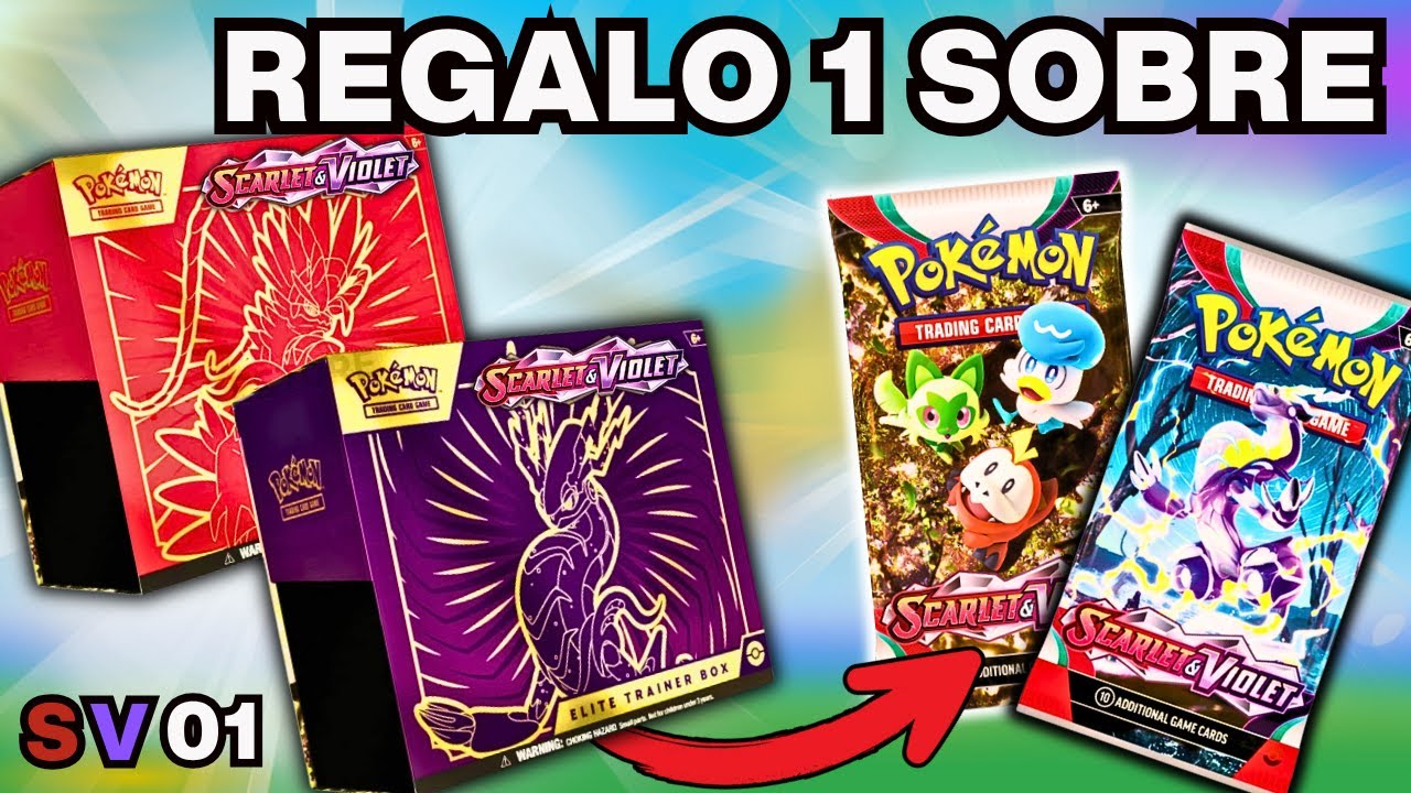 🤯 Regalamos sobres Pokémon de Scarlet & Violet 🎁 Asi Inicia la LOCURA!!