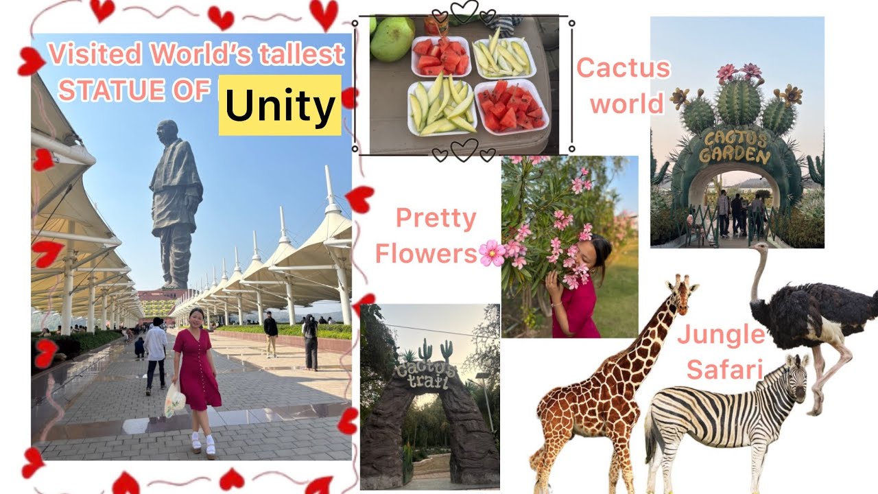 Decade comeback🎬// visited STATUE OF UNITY// went to jungle safari// #gujarat #explore #fyp #fun ❤️🌸