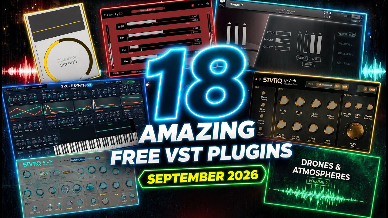 18 AMAZING FREE VST Plugins You Need to Download💥September 2026