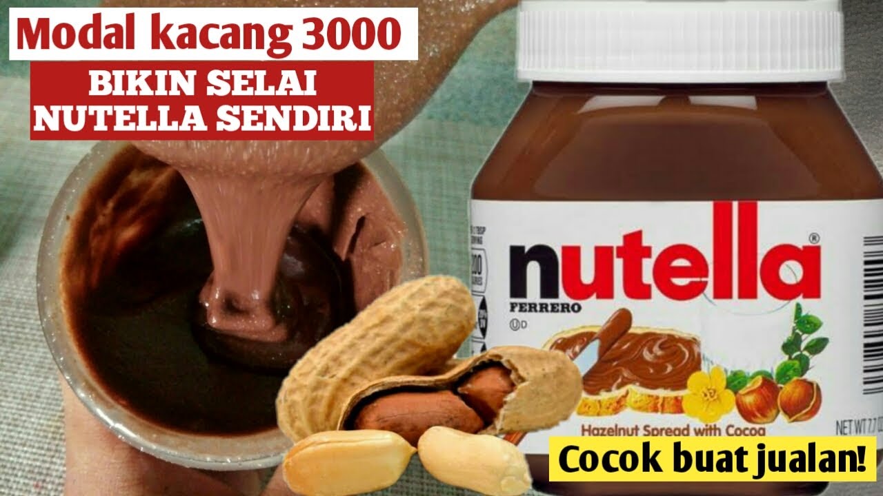 PALING GAMPANG Bikin selai NUTELLA sendiri di rumah // Resep lengkap MIRIP BGT SAMA YANG ASLI!