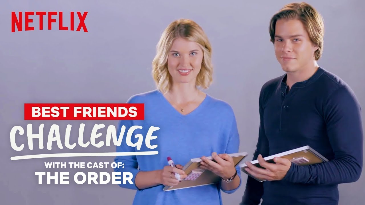 The Order Best Friends Challenge | Jake & Sarah (Jack and Alyssa) | Netflix