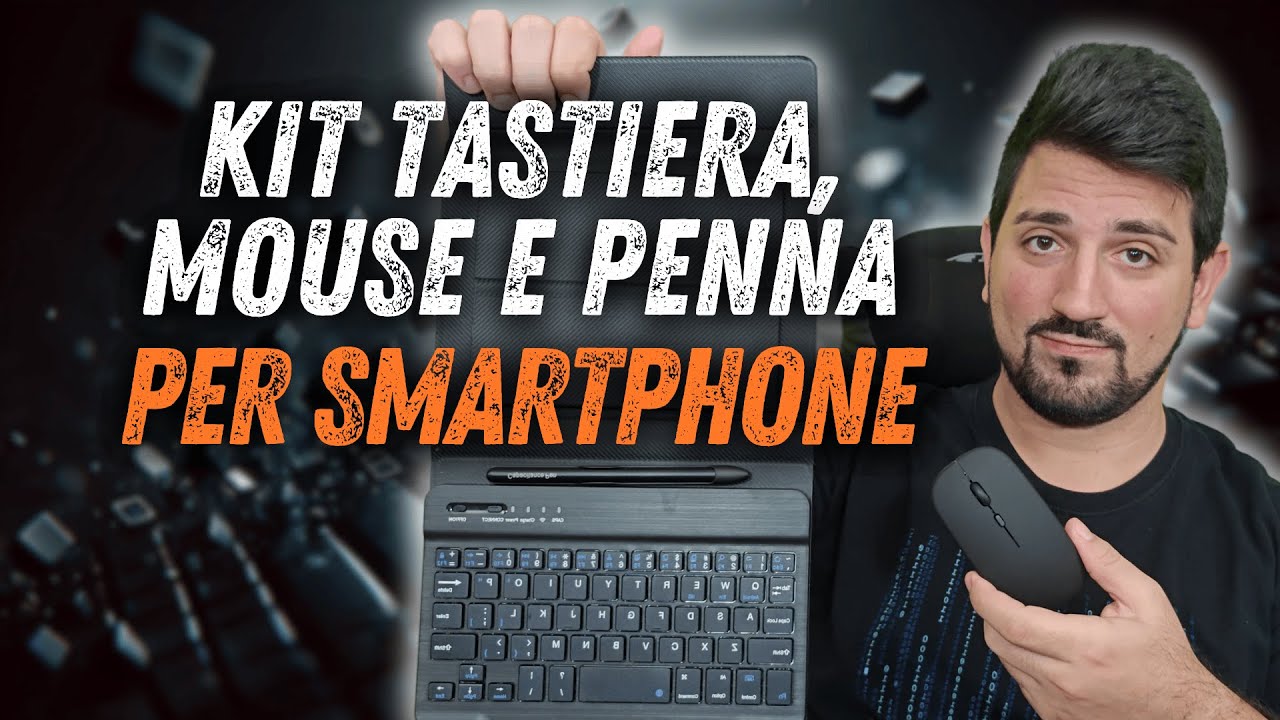 Recensione Kit Custodia Smartphone con Tastiera, Mouse, Supporto Regolabile, Penna e Alloggio Penna