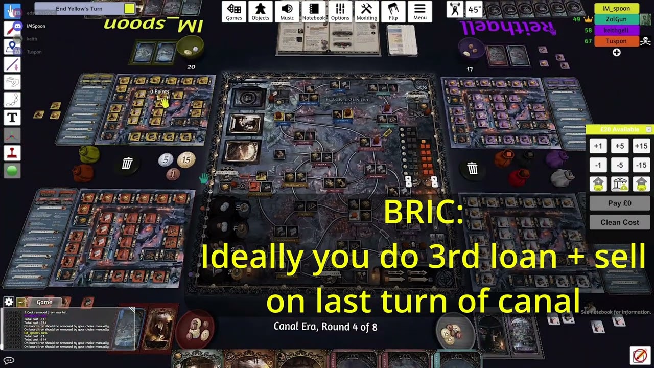 Brass Birmingham guide - game 8 - How to master BRIC