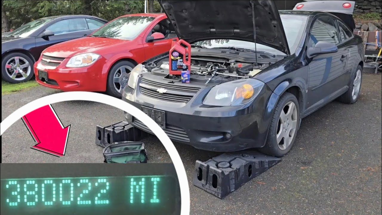 Chevrolet Cobalt, пробег 380 000 миль (замена масла)