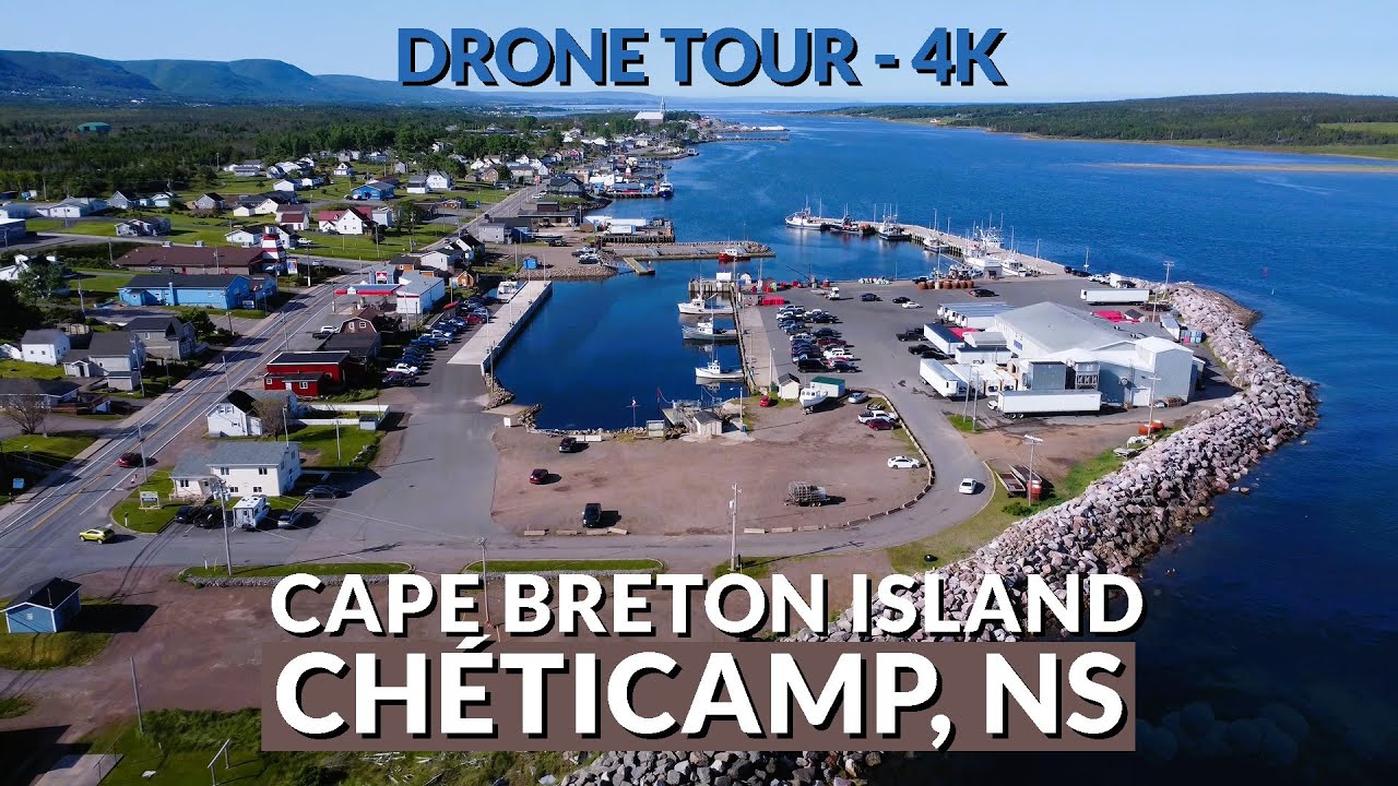 ✨ Ch&eacute;ticamp, Cape Breton Island 🏞️ | Stunning 4K Drone Tour Over Nova Scotia's Coastal Gem 🌊