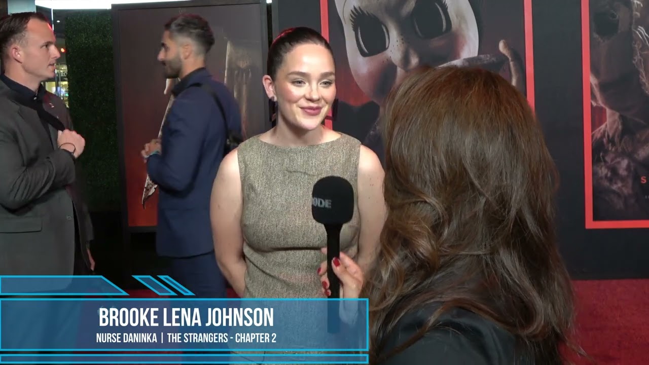 Brooke Lena Johnson Carpet Interview at The Strangers - Chapter 2 Premiere