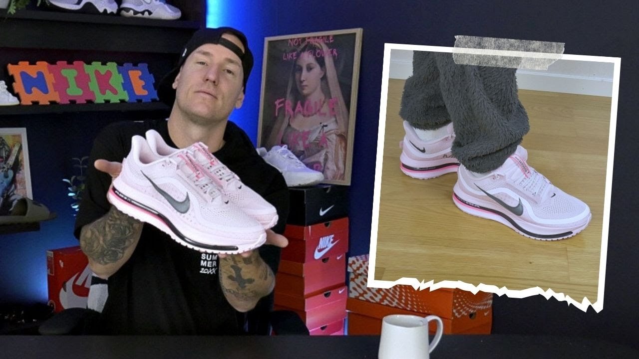 Распаковка/обзор кроссовок Nike Pegasus Premium Pink Foam (на ногу)