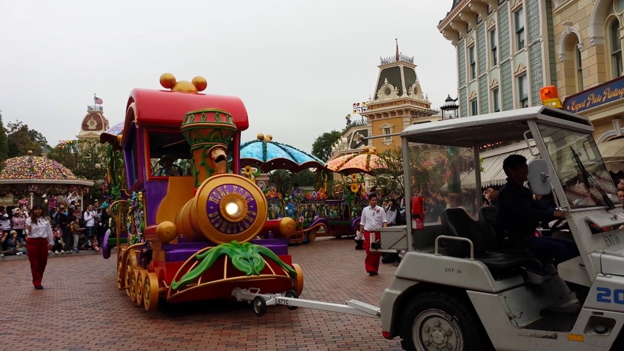 Disney Friends Springtime Processional, Train Malfunction - Hong Kong Disneyland 迪士尼明星嘉年華列車故障