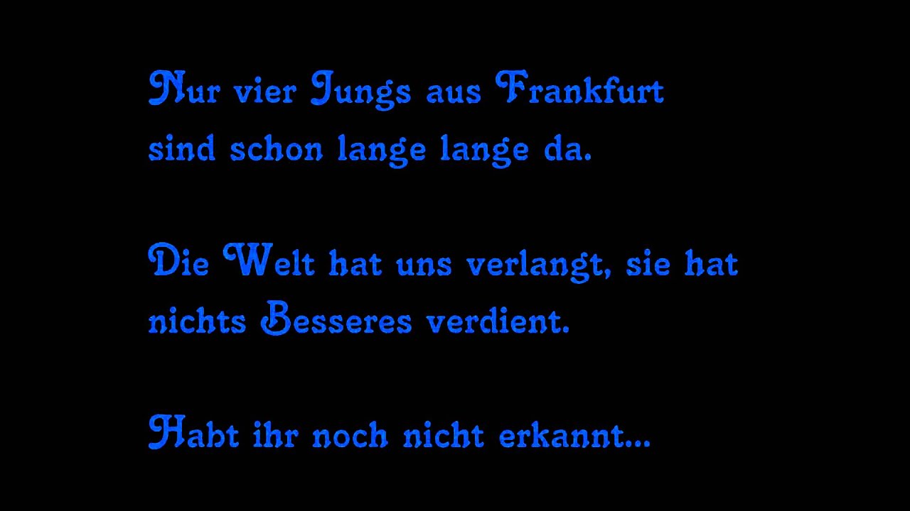 Böhse Onkelz- Nichts ist für die Ewigkeit [Lyrics]