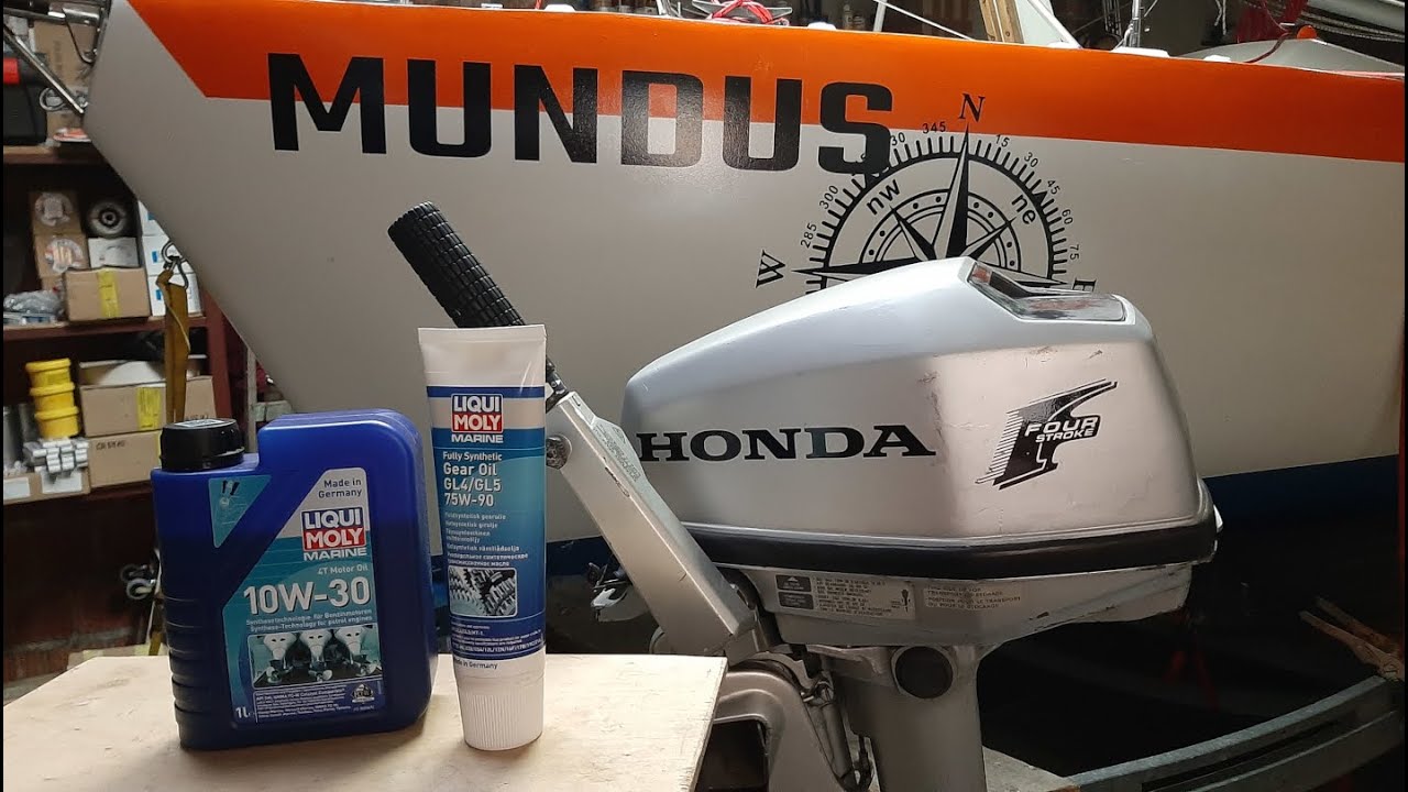 Jak wymienić olej w silniku i w spodzinie  HONDA BF 4.5