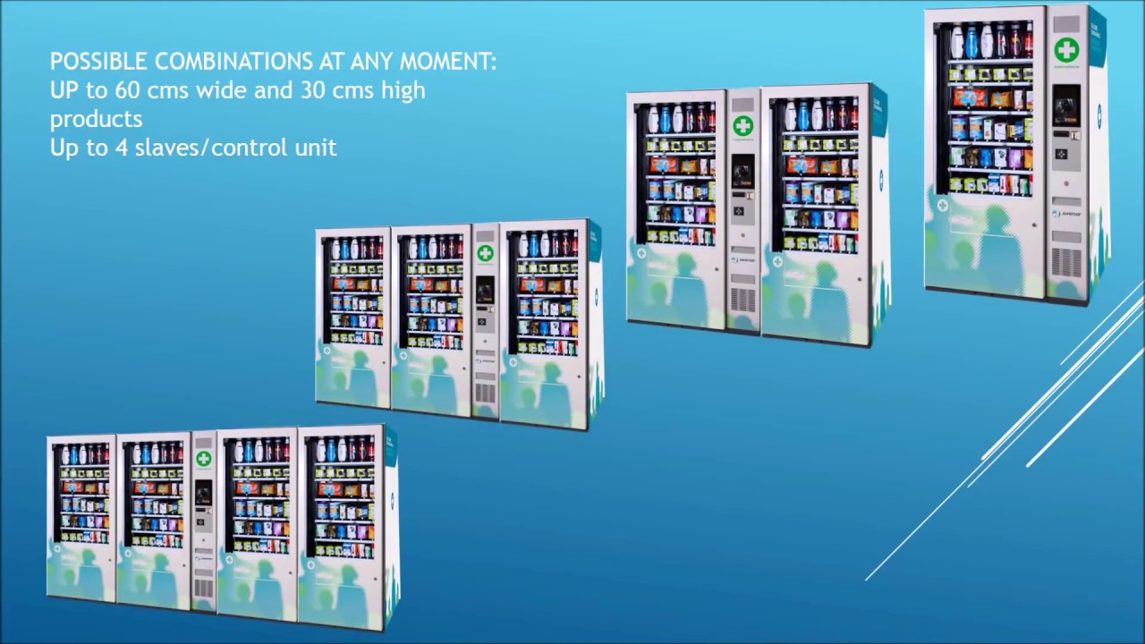 Parapharmacy vending machines, by Jofemar