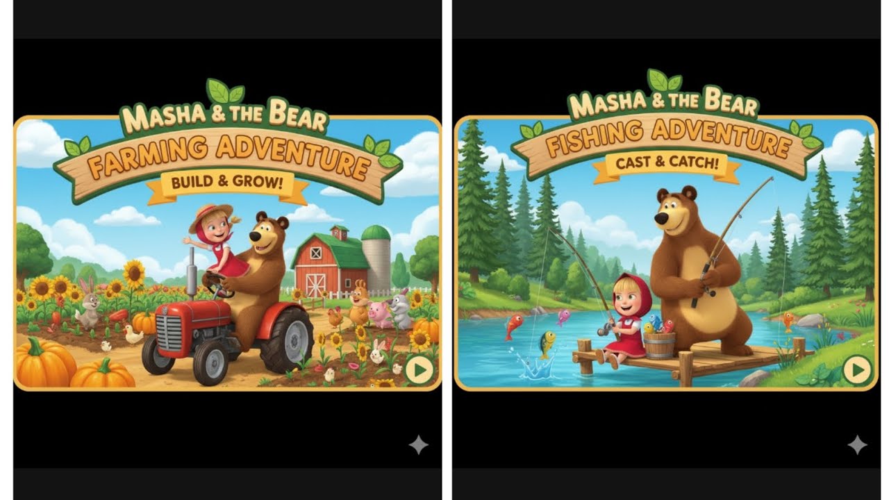 Masha and the bear gaming video #gameplay #gaming #viralvideo 