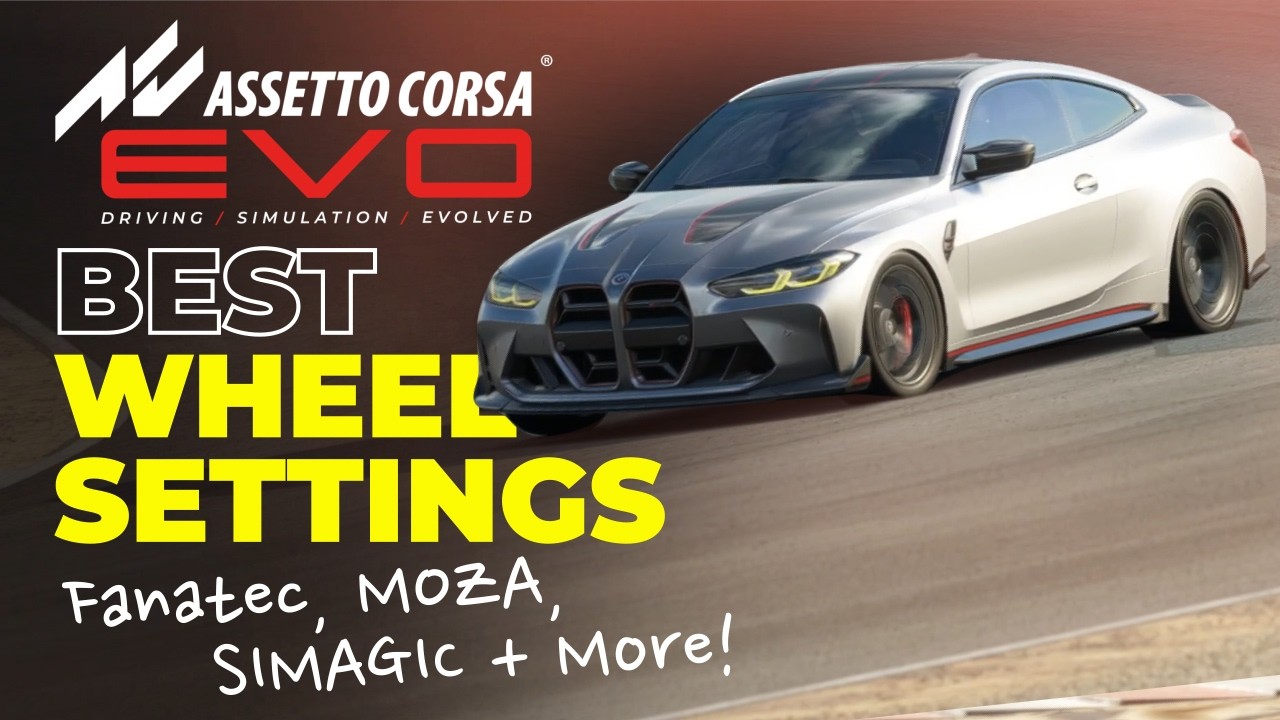 Assetto Corsa Evo ЛУЧШИЕ настройки руля (Fanatec, MOZA, SIMAGIC, Logitech и многое другое!)