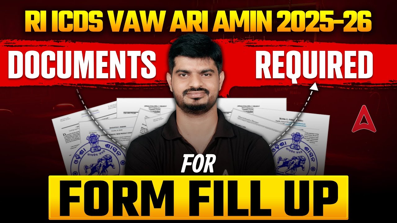 RI ARI AMIN Apply Online 2025-26 | Documents Required for RI , ICDS, VAW, ARI AMIN 2026