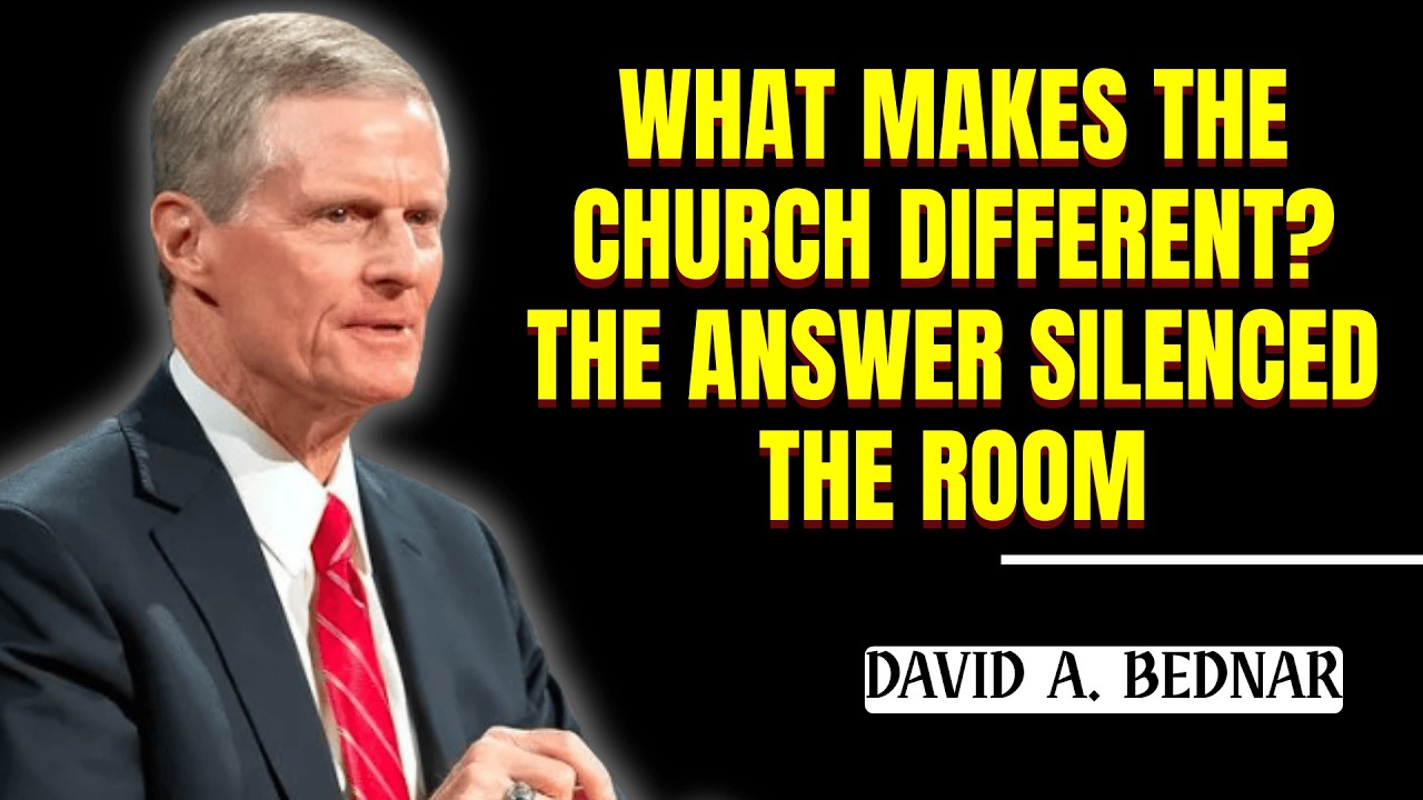 David A  Bednar - What Makes the Church Different? The Answer Silenced the Room