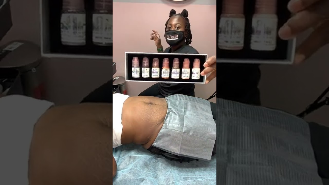 Stretch Mark Camouflage Done on Live