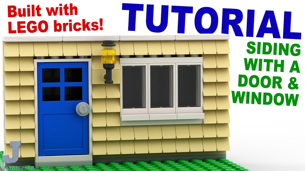 LEGO Siding With A Door And Window How To Tutorial