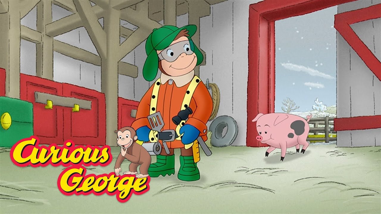 George makes his own tool belt 🐵 Curious George 🐵 Kids Cartoon 🐵 Kids Movies