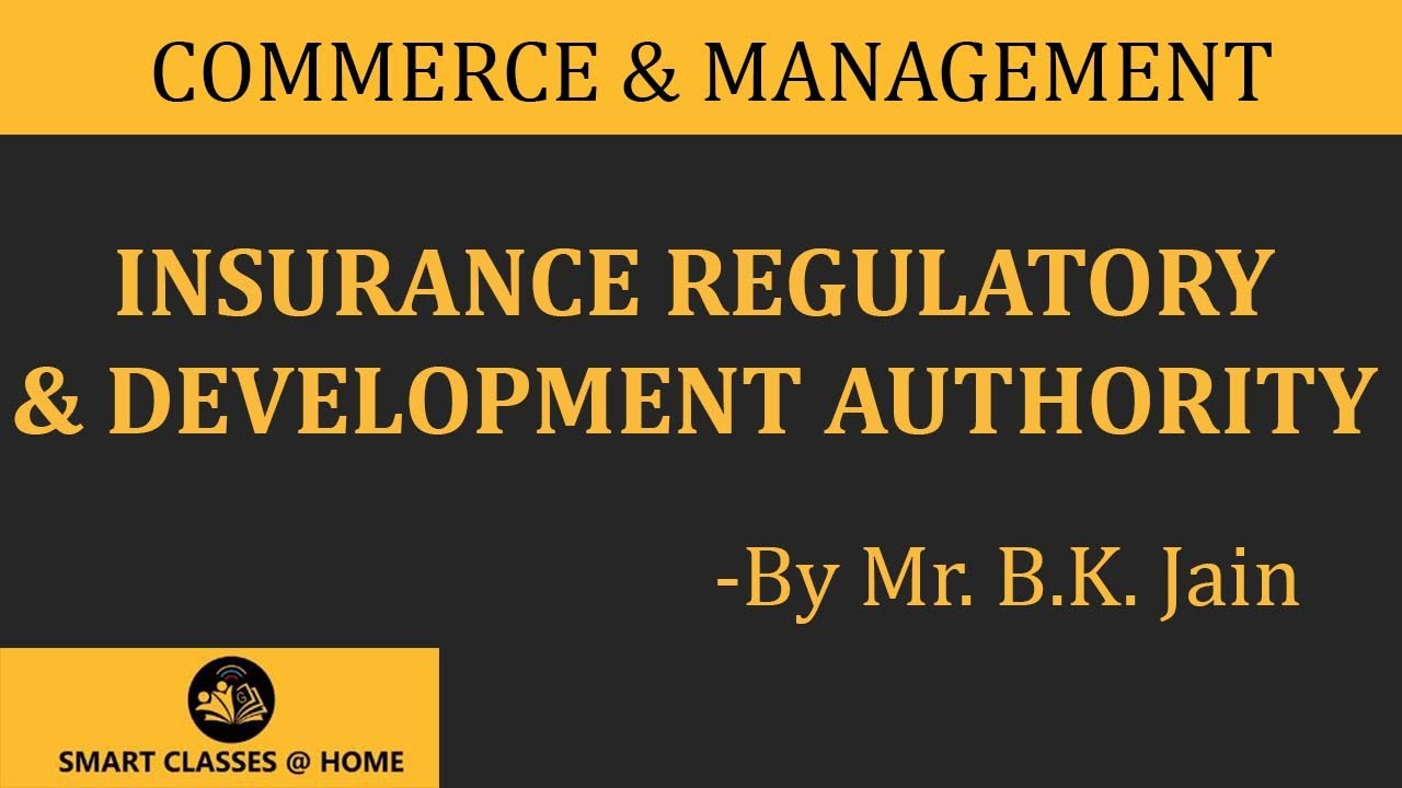 IRDA (Insurance Regulatory and development authority) Lecture, BBA, MBA by Mr. B.K. Jain.