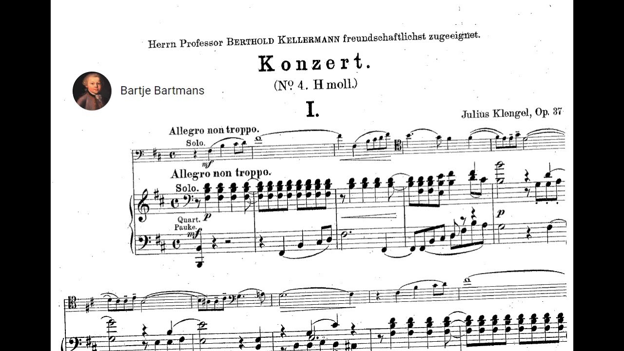Julius Klengel - Cello Concerto No. 4, Op. 37 (1901)