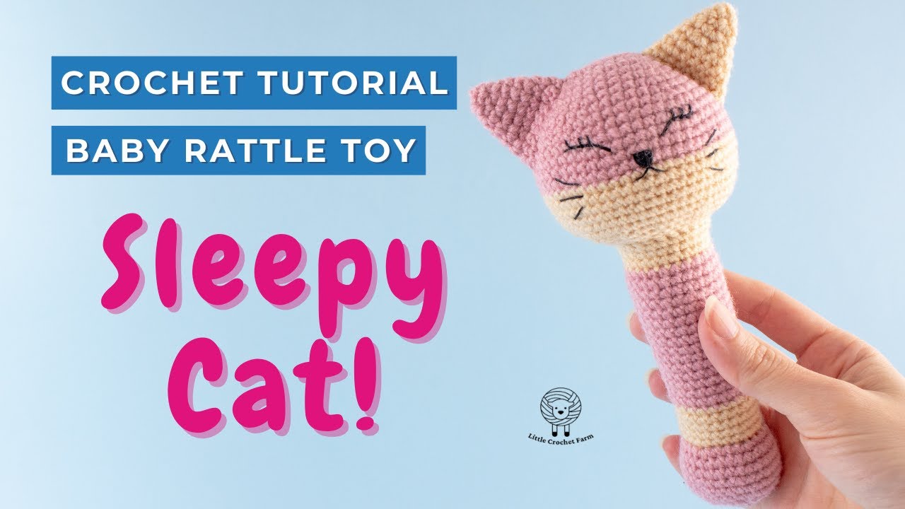 Crochet toys for babies tutorial. Amigurumi cat for beginners