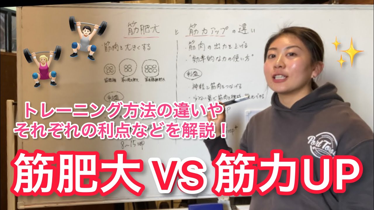 【筋肥大 vs 筋力】違いについてお話しします🏋🏼‍♀️🔥