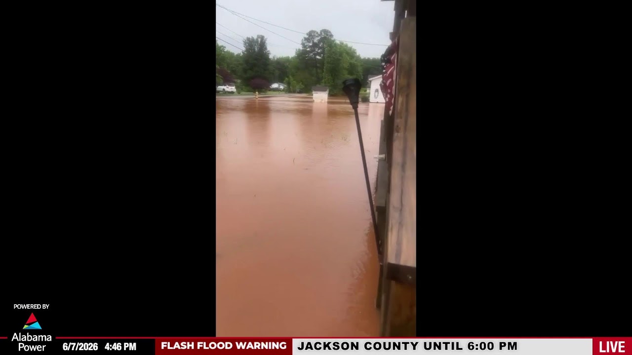 Прямая трансляция шторма от Alabama Weather Network