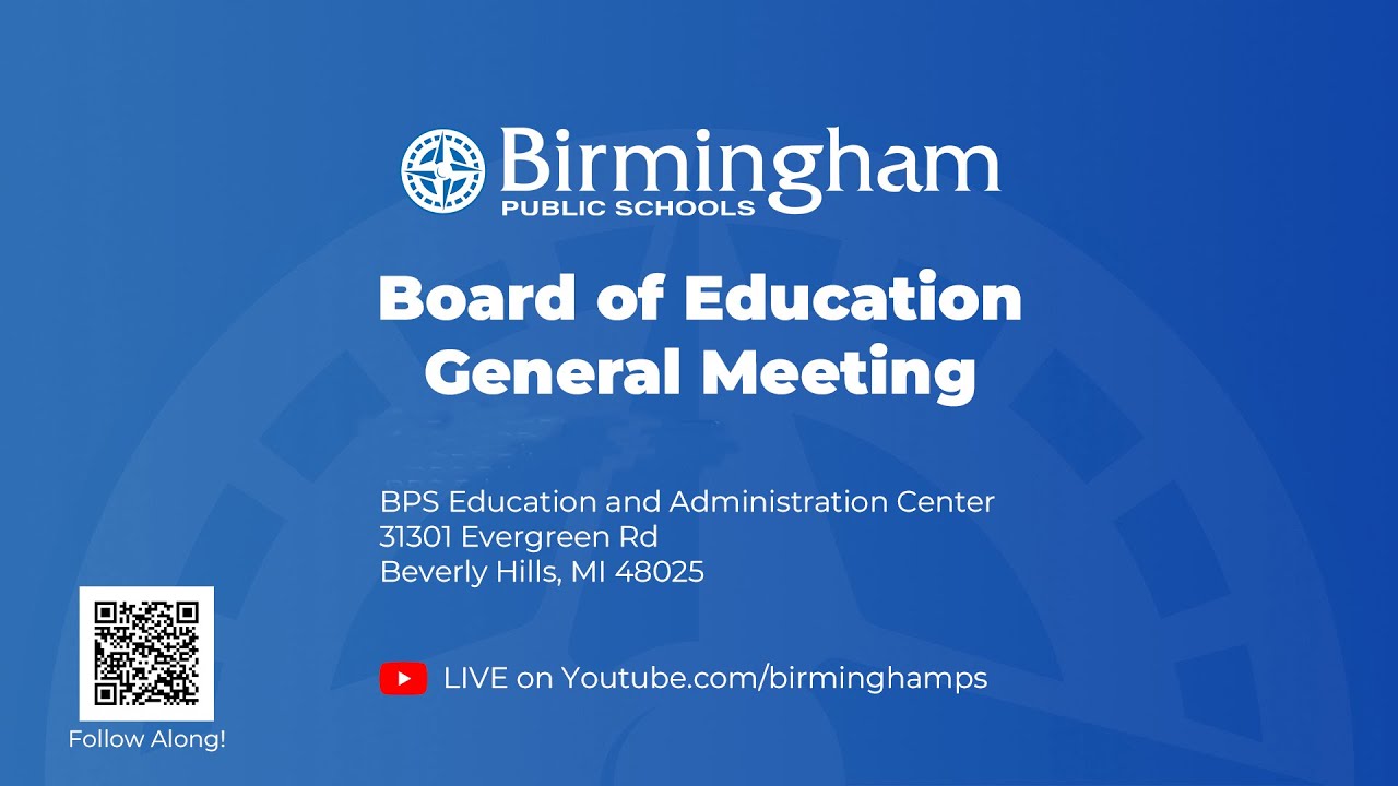 Birmingham Public Schools Board of Education Meeting 11/25/2025
