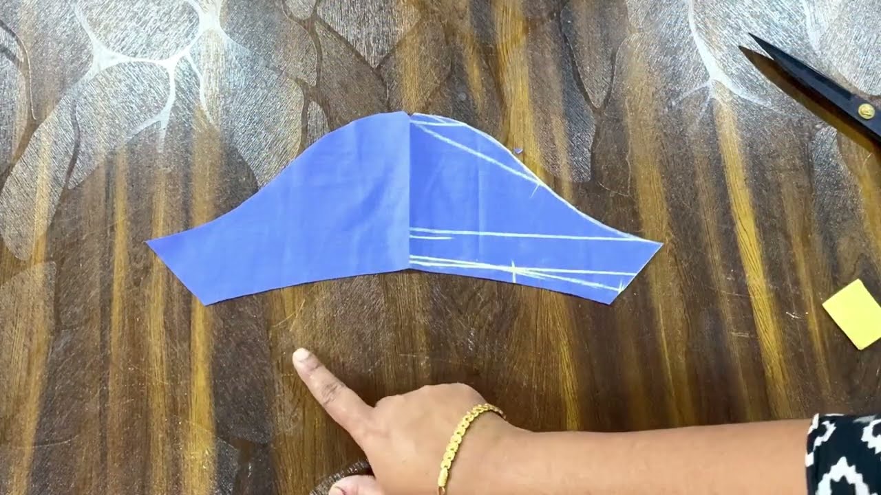 Blouse Short Sleeves Cutting Technique 3 inches to 4 inches