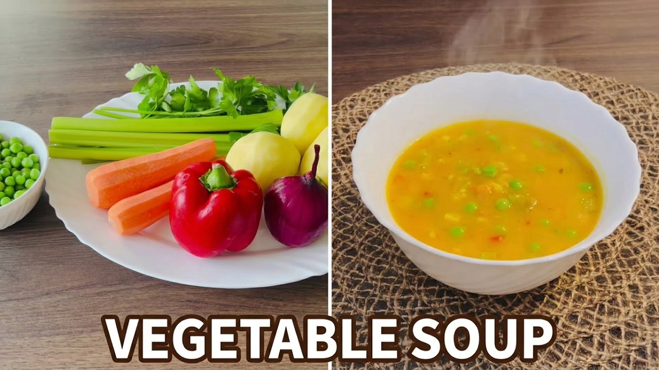 I cook this vegetable soup every week because it’s so healthy|Ich koche diese Gemüsesuppe jede Woche