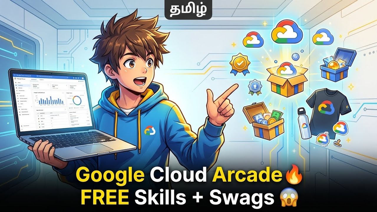 Google Cloud Arcade 2026 Complete Guide | How to Get FREE Google Swags in Tamil 😱 | Techloop Tamil