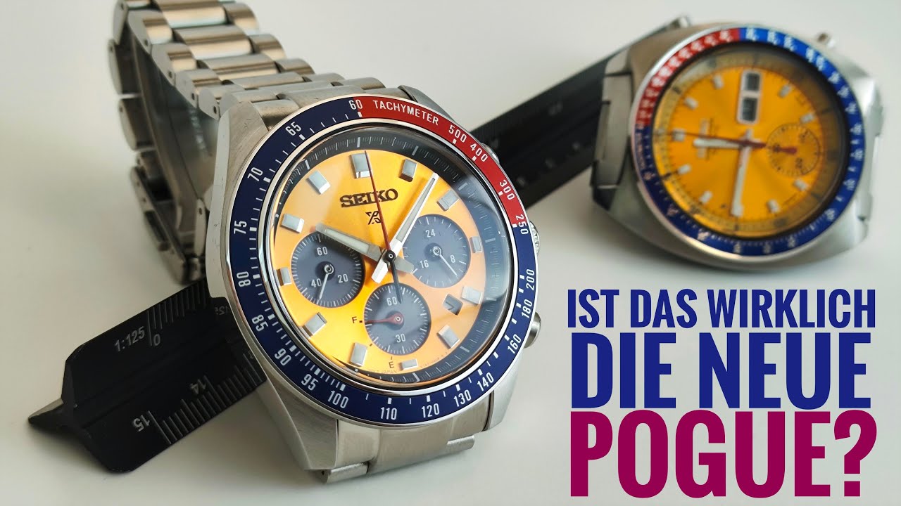 Pogue Vergleich! 6139 vs Seiko Prospex Speedtimer SSC947P1 Solar Chronograph review deutsch