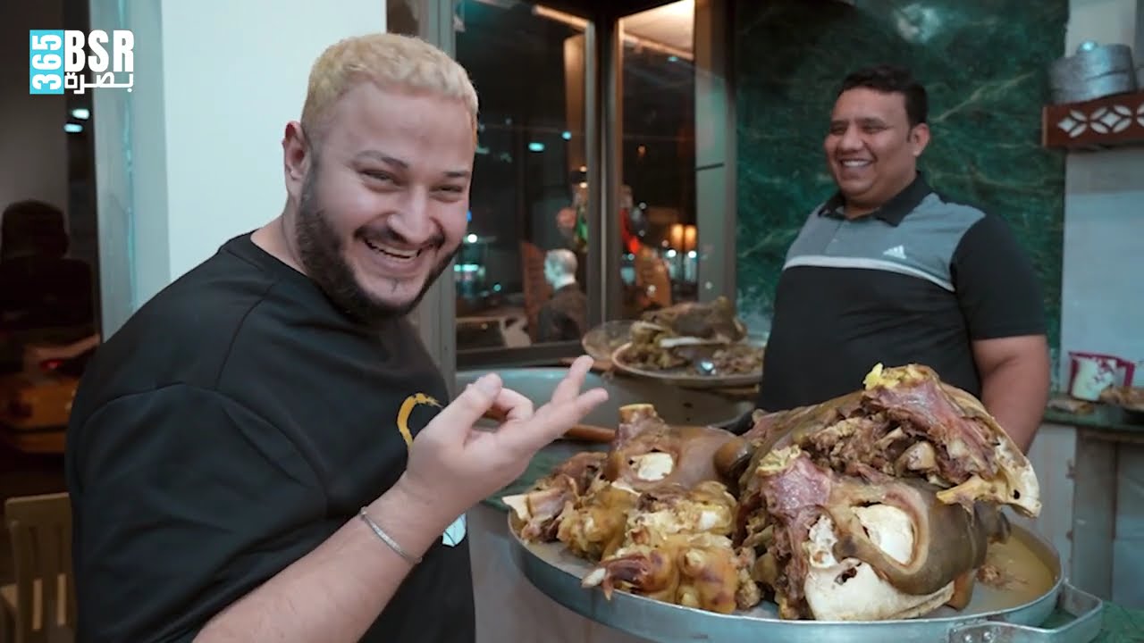 لفة سريعة | جربت اشهر باجة بالبصرة صينية وزنها خمس كيلوات اكلتها لوحديييي 😋😋 #اكل_الشوارع_في_البصره