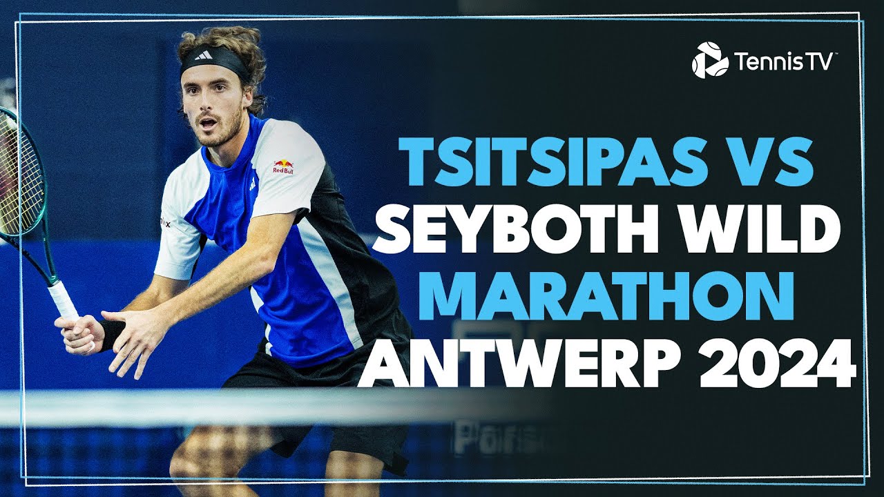 MARATHON Stefanos Tsitsipas vs Thiago Seyboth Wild Match 🥵 | Antwerp 2024 Highlights