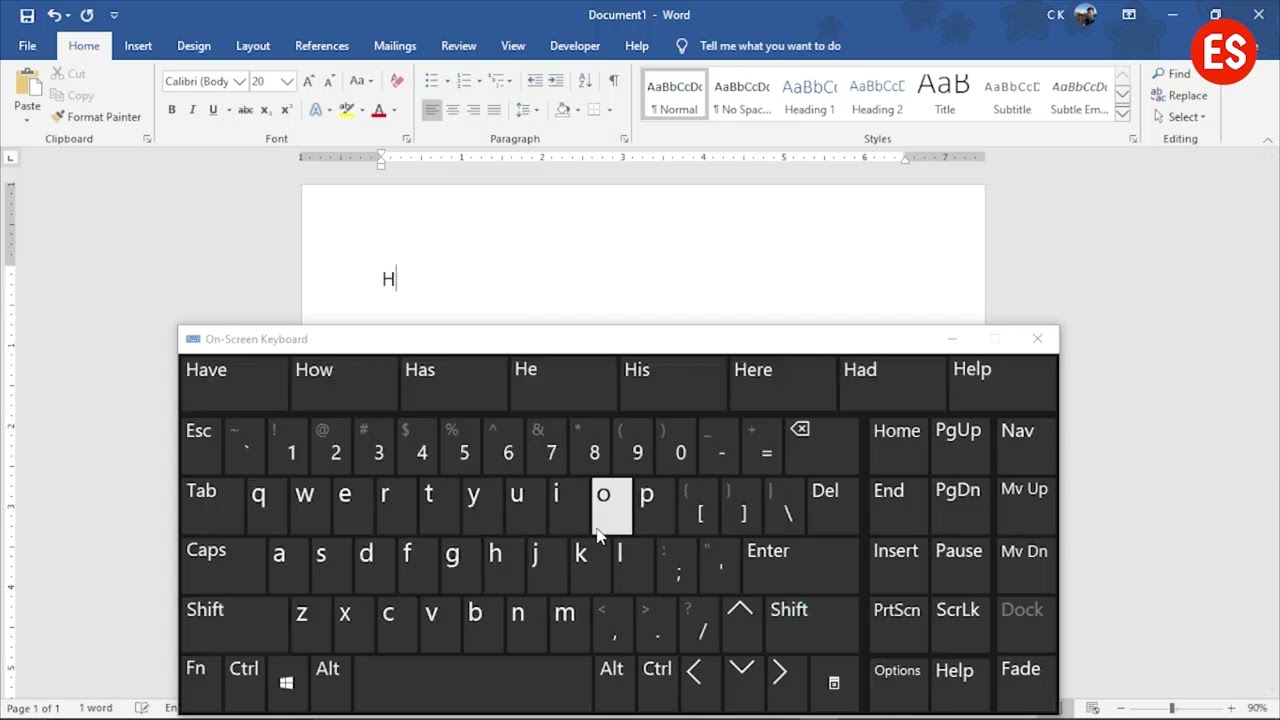 On Screen Keyboard မြန်မာစာ ရိုက်နည်း | ကွန်ပျူတာသင်ခန်းစာ | Computer Tutorial | Experience Sharing