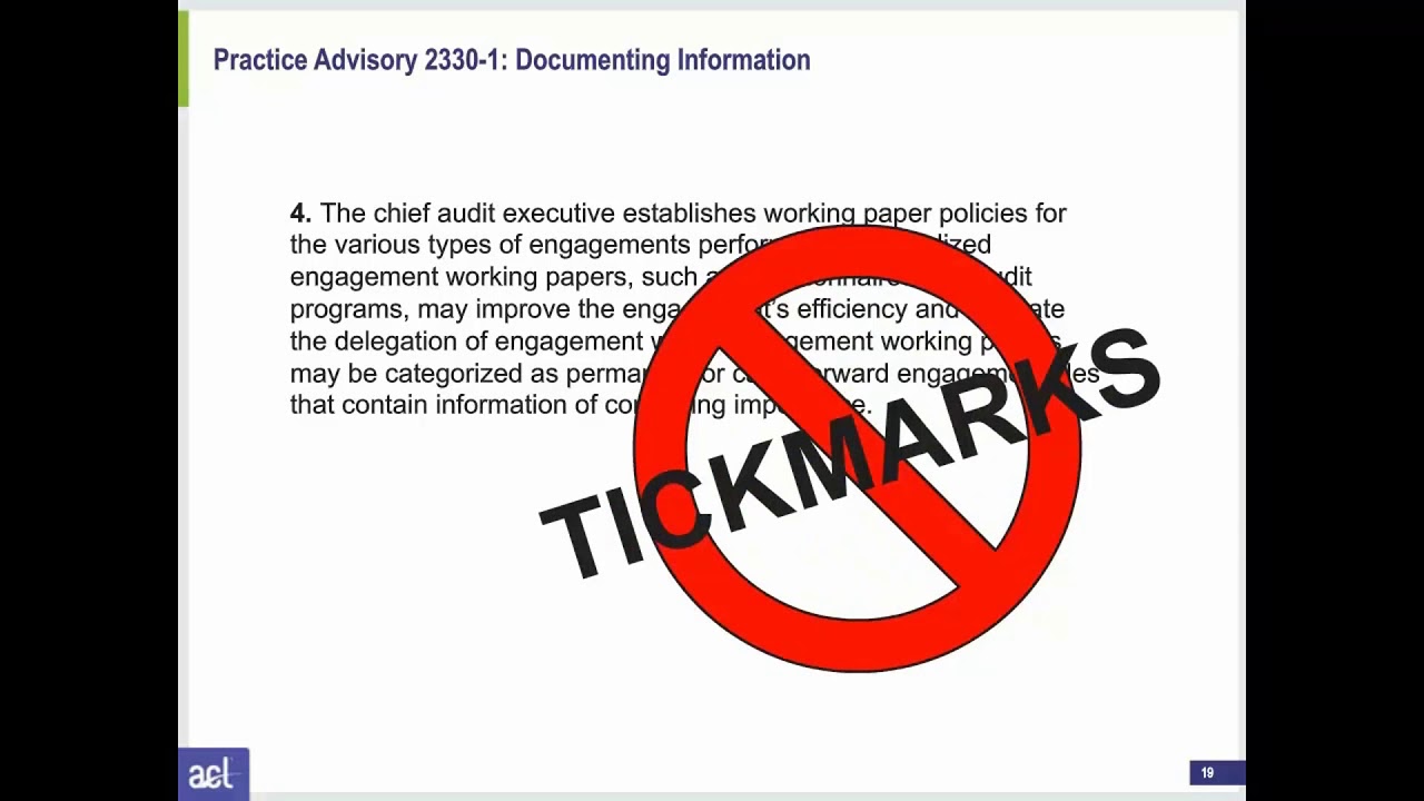 The Death of the Tick Mark Birth of the Rockstar Internal Auditor Webinar Recording
