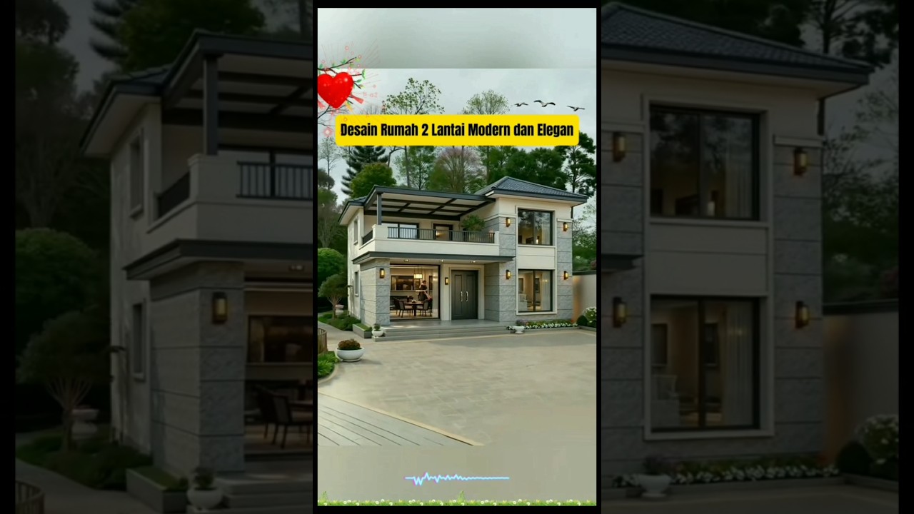 Rumah Minimalis 2 Lantai, Elegan & Hemat Biaya
