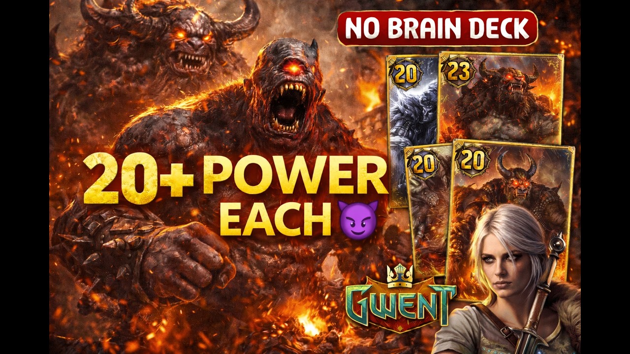 EASIEST MONSTERS DECK EVER 😈 | Ogroid Powerhouse | GWENT