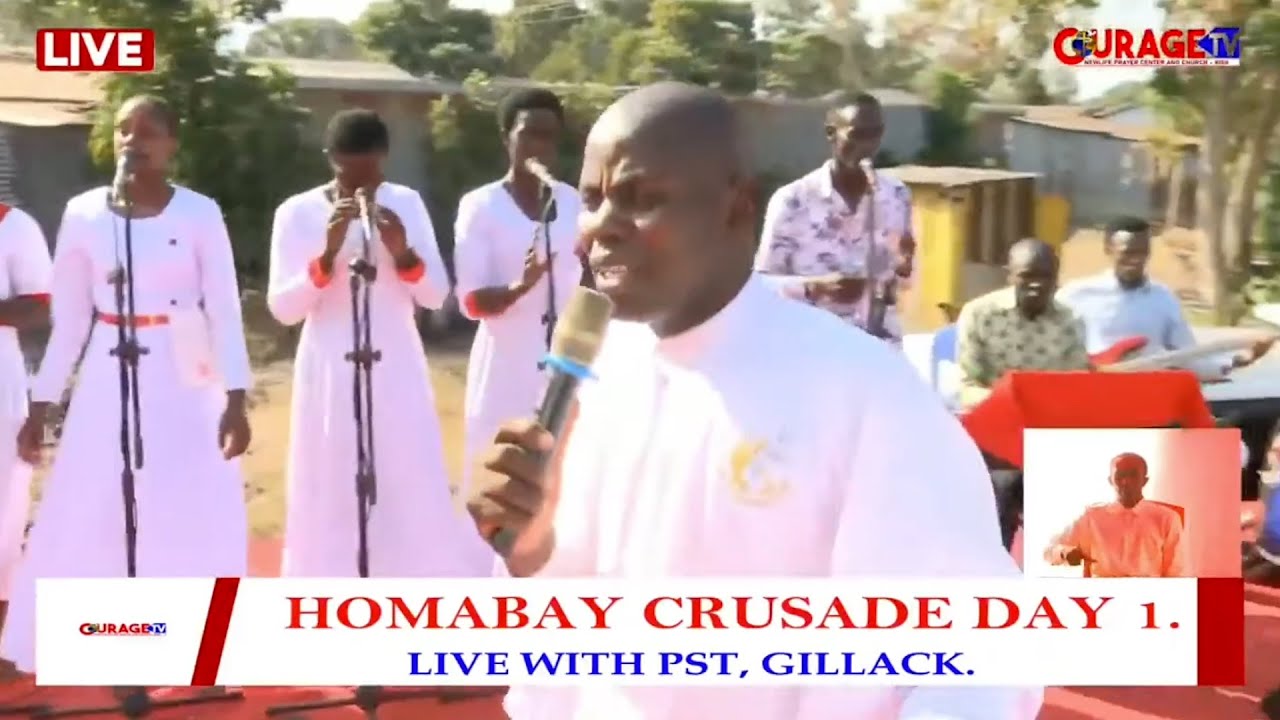 BWANA NI WEWE TU - LIVE PERFORMANCE BY PASTOR GILLACK DURING HOMABAY CRUSADE.