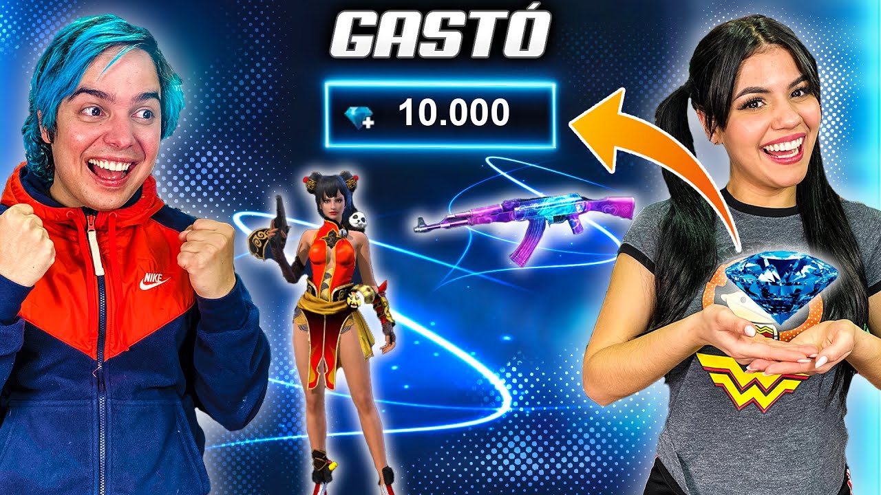 LE DOY 10.000 DIAMANTES A MI EX NOVIA EN FREE FIRE Y GASTÓ TODO EN ESTO...