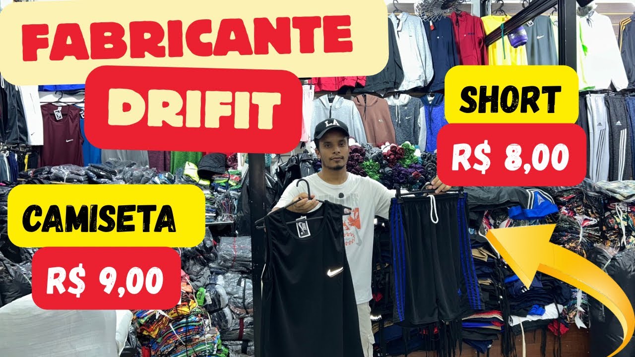 FABRICANTE DE DRIFIT ATACADO CAMISETA R$ 9,00 ATACADO