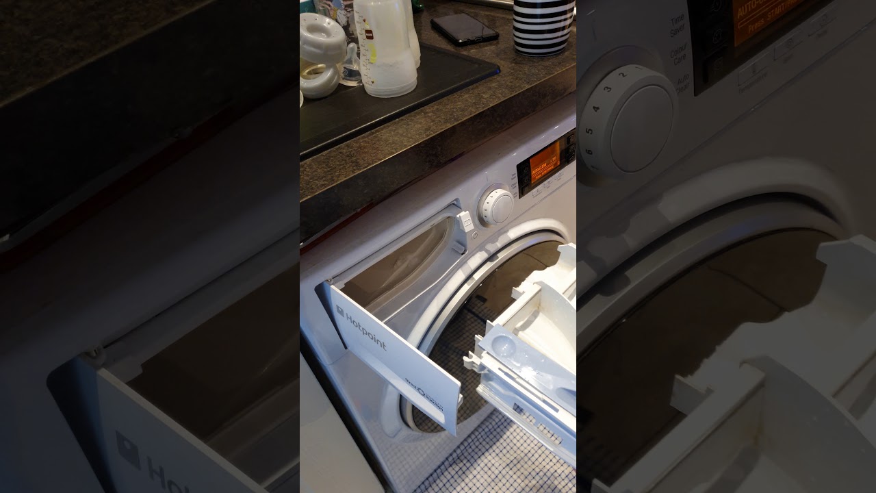 Hot point detergent drawer removal