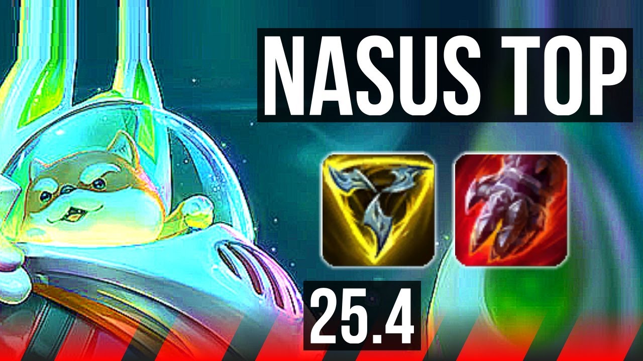 NASUS vs OLAF (TOP) | 3200+ games | KR Grandmaster | 25.4
