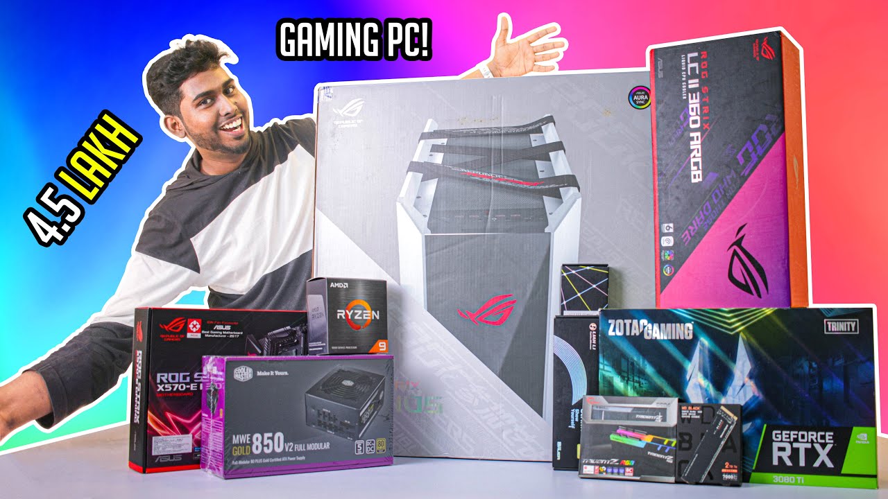 ரூ.4,50,000/- ROG PC BUILD | 4.5Lakh Gaming PC Build With 16 Core CPU + RTX 3080 Ti Graphics Card