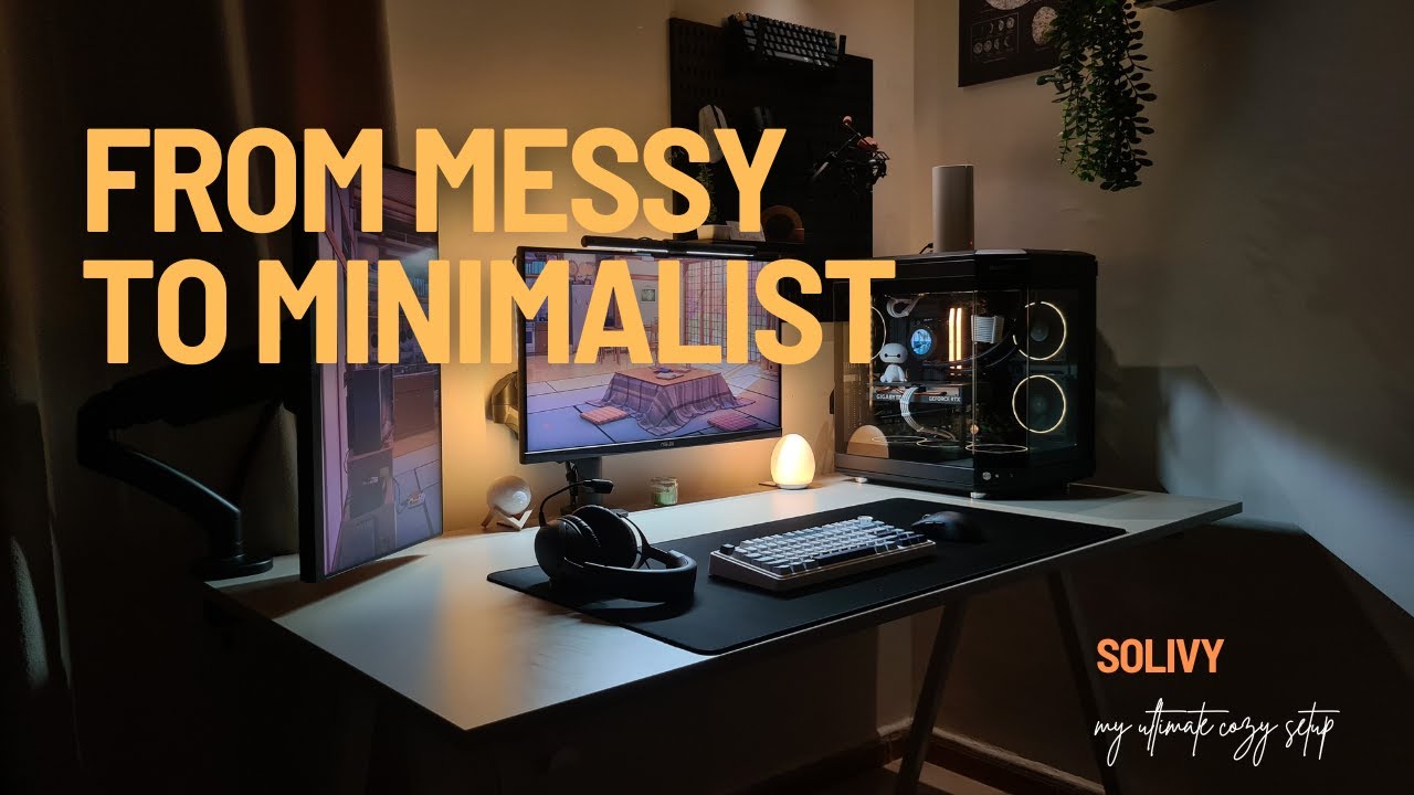 My Ultimate Minimalist Setup – IKEA Trotten Desk - Desk setup makeover