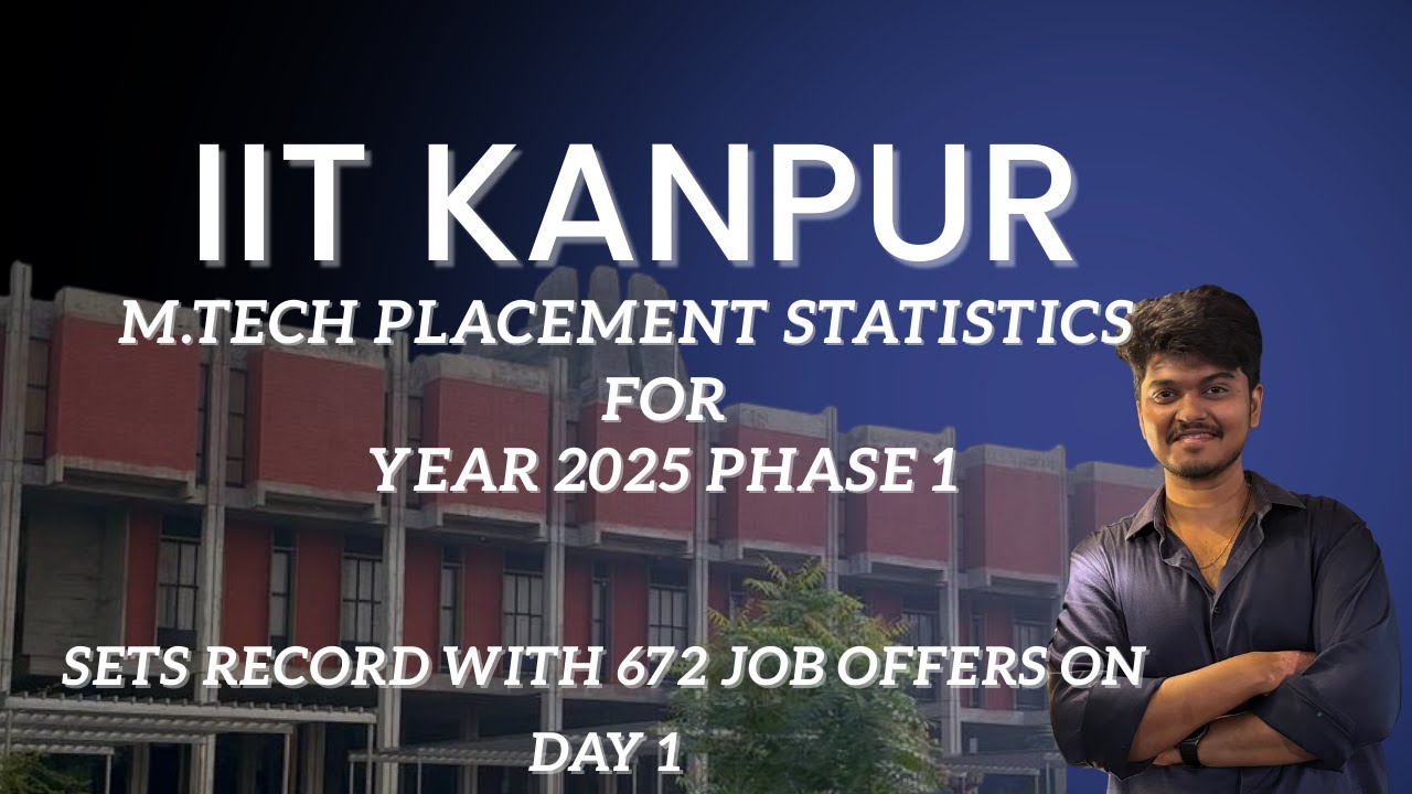 IIT Kanpur M.Tech Placement Stats(phase 1)-- 2025  ||  Record Breaking Placements Session