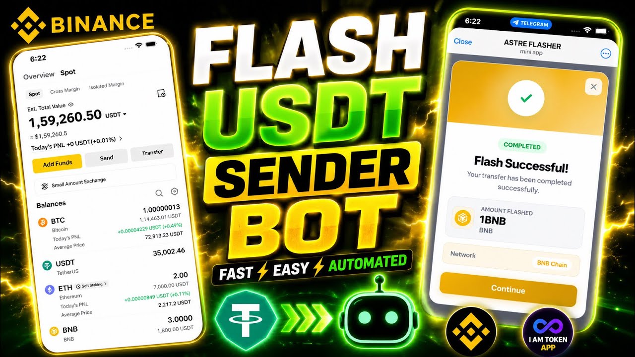 How to flash USDT on Binance | flash USDT sender bot | fully Working Bot | ASTRE FLASHER