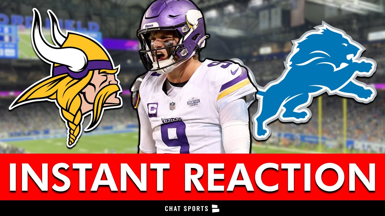 🚨J.J. MCCARTHY SHINES: Vikings-Lions INSTANT REACTION!
