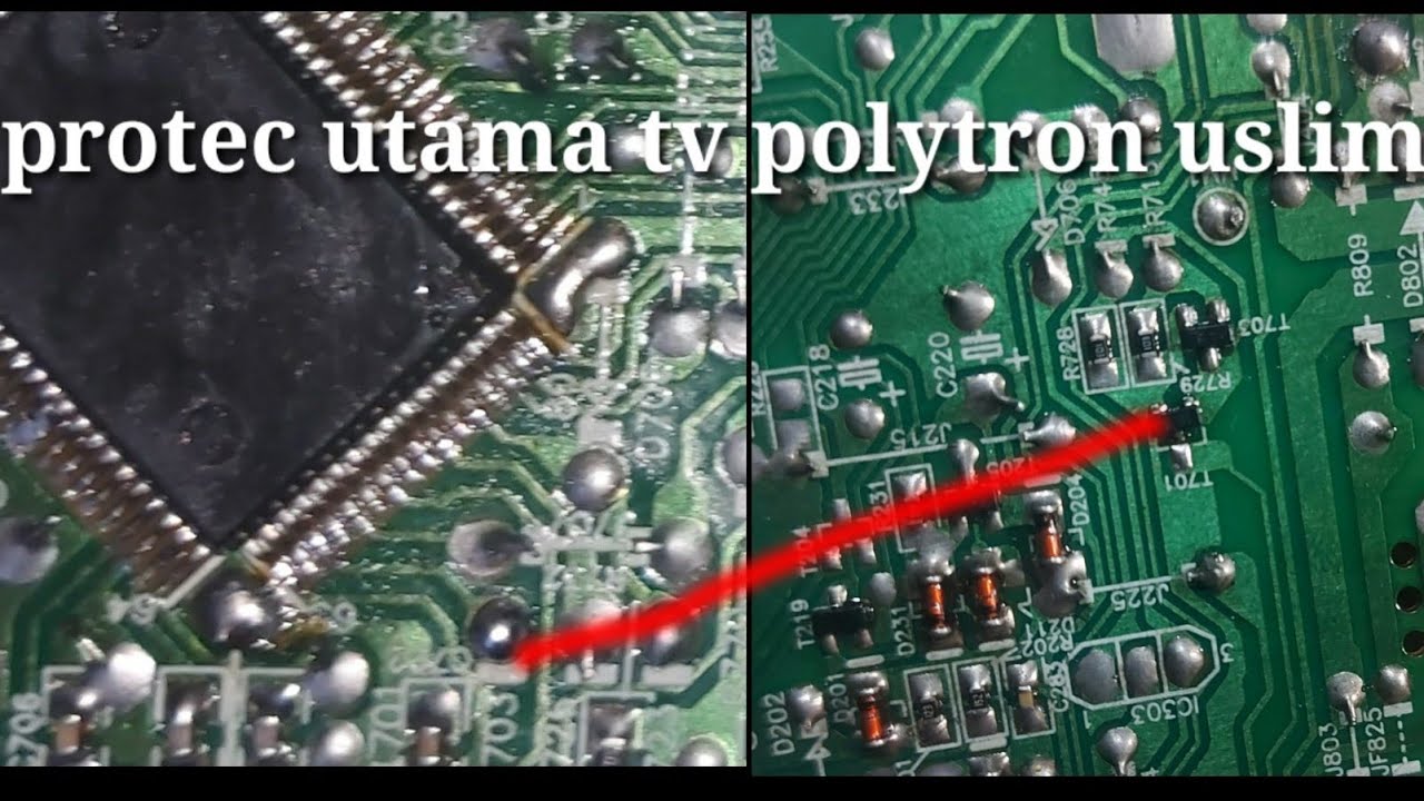 protek tv polytron slim ps52uv53g/ udah ganti elco 50v1mf tetap protek